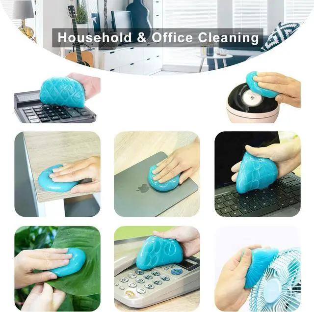 Alt view image 6 of 6 - 4Pack ColorCoral Dust Cleaner Keyboard Cleaning Gel Universal Cleaning Gadget Slime for Car Cleaning and Computer Dusting (4Pack)