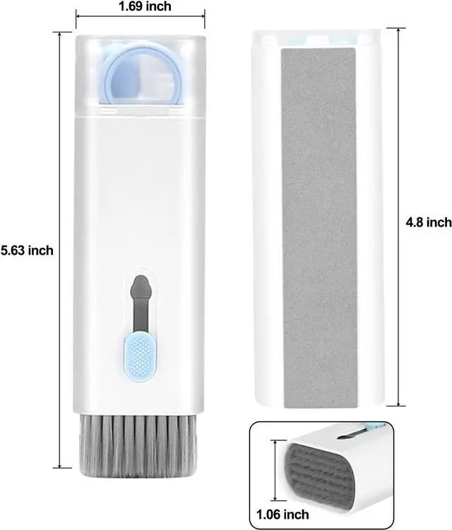 Alt view image 4 of 6 - 7-in-1 Electronic Cleaner Kit,Keyboard Cleaner,Laptop Cleaner Kit for Monitor, Cell Phone, Headset, Lego, Laptop Camera Lens(Blue)