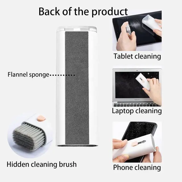 Alt view image 5 of 7 - 7 in 1 Electronic Cleaner kit - Keyboard Cleaner, Keyboard Cleaning Kit, Laptop Cleaner with Brush, Electronic Cleaner for Laptop/Phone/Computer/Screen (Give Away a Flannel Cloth) Pink