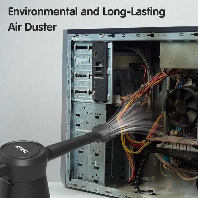 Alt view image 3 of 6 - AFMAT Electric Air Duster Air Blower, Replacement for Compressed Air Cans, Multi-Use Cleaning Tools with 9.8ft Cord for Electronics, Keyboard, Fans, Hairs, Cars, BBQ, Super Powerful and Last for Years