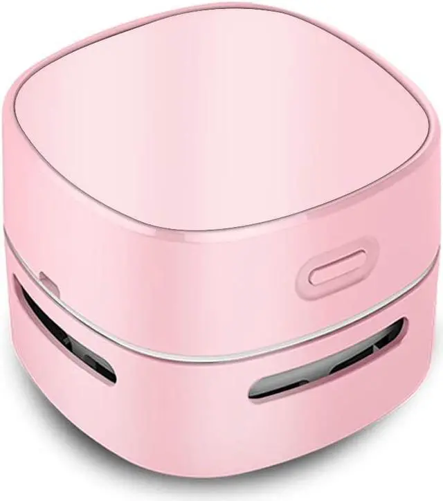 Main image of ODISTAR Desktop Vacuum Cleaner, Mini Table dust Sweeper Energy Saving,High Endurance up to 400 mins,360º Rotatable Design for Keyboard/Home/School/Office (Pink Charging)