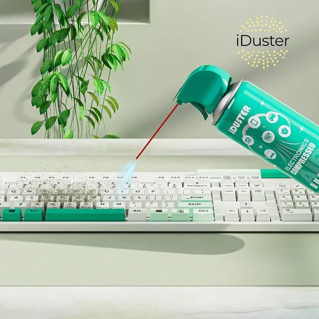 Alt view image 2 of 7 - Compressed Canned Air Duster - 3 PCS Disposable Compressed Air Duster Can Cleaning for Computer,Keyboard, Jewelry, Car and Cellphone, 10oz