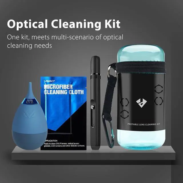 Alt view image 7 of 7 - VSGO 11-in-1 Camera Lens Cleaning Kit | Air Blower, Lens Cleaning Pen, Microfiber Cleaning Cloth Included, Camera Cleaning Kit for Mirrorless and DSLR, VS-A8E