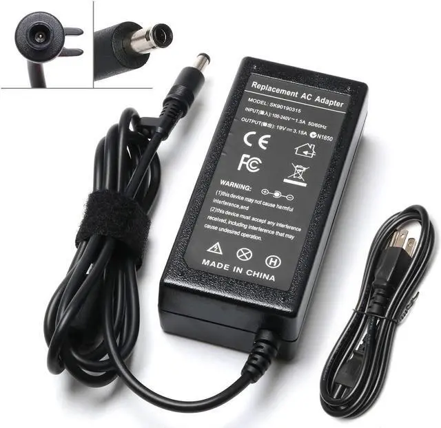 Main image of 60W AC Adapter Charger for Samsung R440 R480 R530 R540 R580 N110 N120 N130 N140 N150 NP270E4E NP270E5E NP470R5E Laptop Power Supply Cord 19V 3.15A