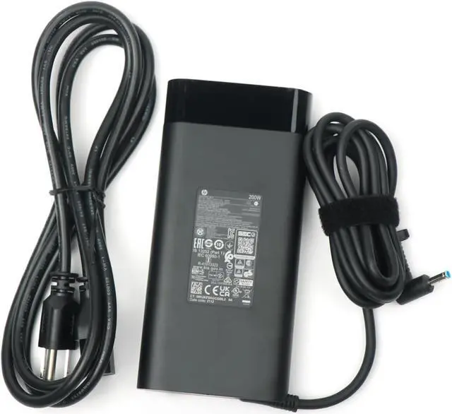 Alt view image 4 of 7 - Original For HP 19.5V 10.3A 200W AC Adapter for HP ZBook 17 G5 Series, HP Laptop 15-dc0000 Series, Compatible with P/N: TPN-DA10, L00818-850, L00895-003, ADP-200HB B, W2F75AA.