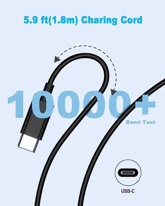 Alt view image 4 of 7 - 109W USB C Power Adapter, Type C Power PD Wall Fast Charger Compatible with Mac Book Pro, Dell Latitude, Lenovo, Huawei Matebook, HP Spectre, Acer Chromebook and Any Laptops or Smart Phones 1