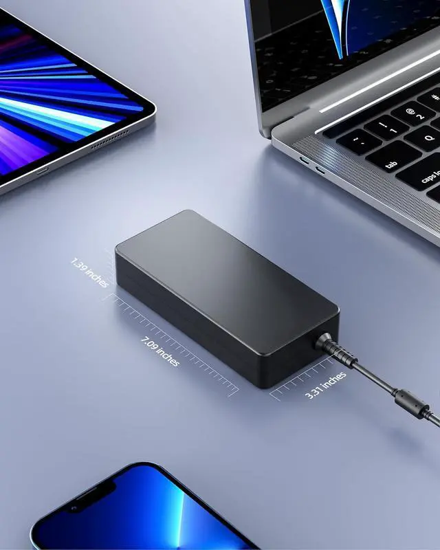 Alt view image 4 of 7 - 10FT 240W Charger (UL Safety Approved) Fit for Dell Alienware M15 R3 R4 R2 R5 R6 R7 M17 R5 R2 R3 R4 M16 R2 G15 G16 G5 G7 15 R2 R3 17 R3 X15 X16 R1 X17 Gaming Laptop Charging Power Supply AC Adapter