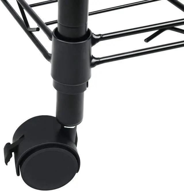 Alt view image 4 of 7 - Simple Deluxe Heavy Duty 5-Shelf Storage Shelving Unit, 1250lbs Loading Capacity, 29.92" D x 13.98" W x 61.09" H, Black