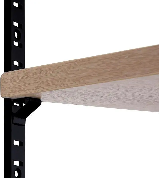 Alt view image 6 of 7 - Yaocom 6 Pcs 36 Inch Shelf Pilaster Mortise Mount Pilaster Strip, Black