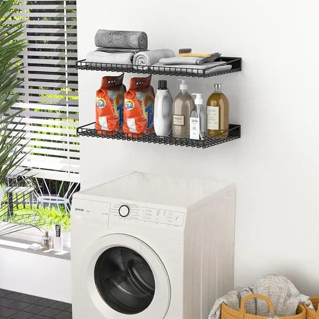 Alt view image 4 of 7 - WALMANN 2-Pack Garage Wall Shelf, 23.5" x 12" Wall Mounted Storage Shelves