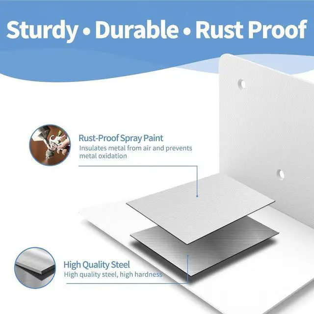 Alt view image 6 of 7 - FENTEC Floating Book Shelves for Wall, 6 Pack White Floating Bookshelves
