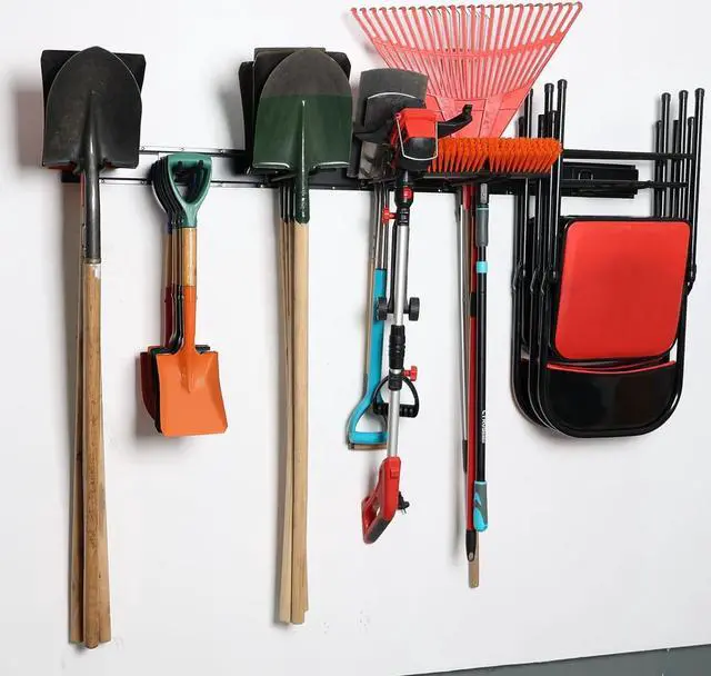 Alt view image 2 of 7 - Wallmaster Garage Storage Organization Wall Mount Folding Chair Hangers