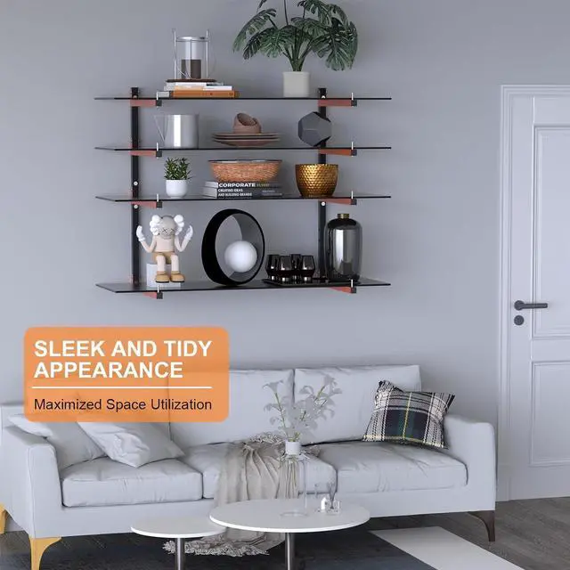 Alt view image 5 of 7 - Lumber Storage Rack Wall Mount, Foldable 8-Level Wood Storage Rack