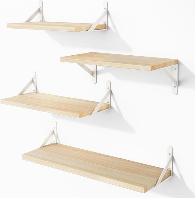 Floating Shelves, Rustic Wood Shelves, 4 Sets of Wall newest Mounted Shelf