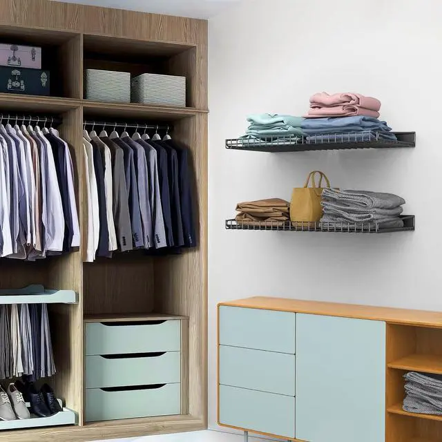 Alt view image 2 of 7 - Ultrawall Wall Mounted Storage Shelf for Garage, 2 Pack Metal Shelf Rack