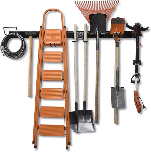 Wallmaster 15 PCS Tool Storage Rack Garage Storage Wall Mount Organizer Garden Tool Heavy Duty Racks Broom Holder Hooks Hangers Max 420lb for Rake Shovel Lawn Garden Newegg