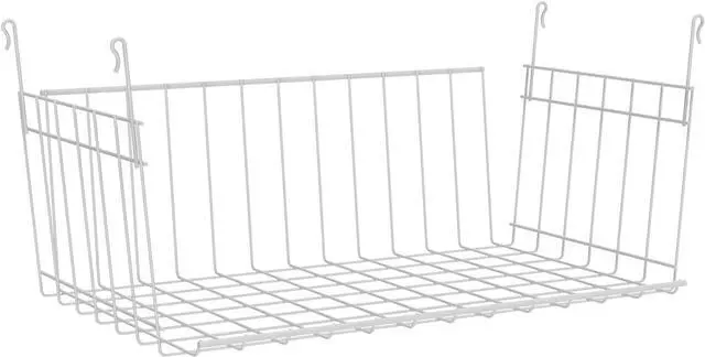 Main image of ClosetMaid Wire Hanging Shelf Basket for Storage, Organization in Closet or Pantry, No Assembly or Installation, Durable, White