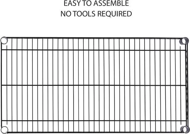 Alt view image 5 of 7 - Alera 5-Shelf Wire Shelving Kit with Casters and Shelf Liners, 36w X 18d X 72h, Black Anthracite