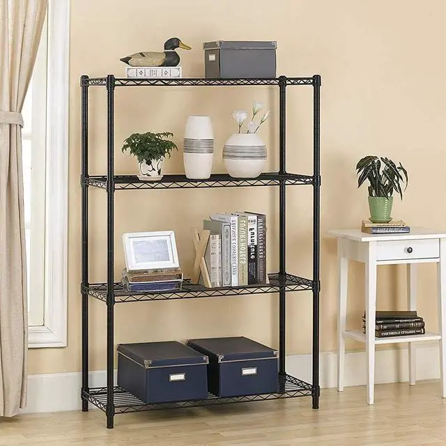 Alt view image 2 of 7 - BestOffice 36"x14"x54" 4 Tier Layer Shelf Adjustable Steel Commercial Wire Metal Shelving Rack