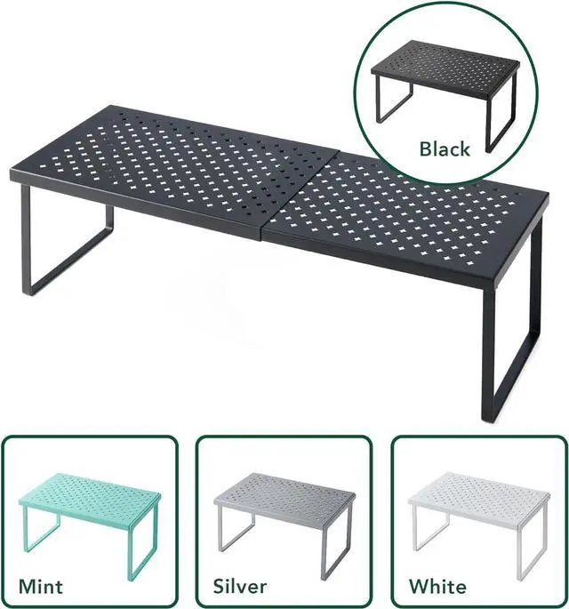 Alt view image 6 of 7 - Nifty Expandable Shelf Rack Adjustable- Black