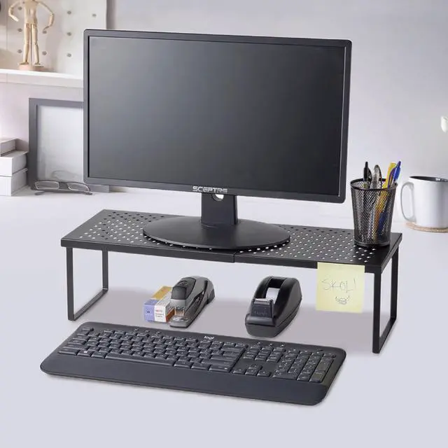 Alt view image 2 of 7 - Nifty Expandable Shelf Rack Adjustable- Black