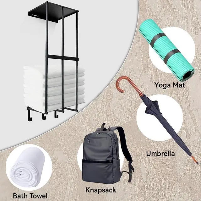 Alt view image 5 of 7 - Camping Chair Storage Wall Mount Metal Rack for Garage Organization