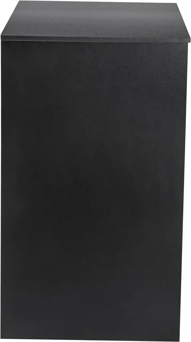 Alt view image 6 of 7 - Flash Furniture Mini Fridge Bookshelf with Multiple Cubbies, Black
