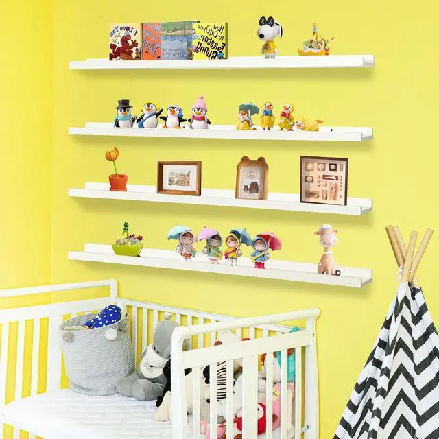 Alt view image 2 of 7 - Picture Ledge Shelf,Floating Shelves for Wall,Photo Shelves With Lip