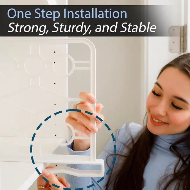 Alt view image 3 of 5 - Shelf Dividers for Closet, Set of 6 White, Tool-Free Easy-Clip