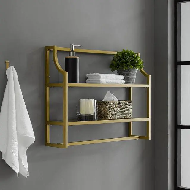 Alt view image 5 of 6 - Crosley Furniture Aimee Wall-Mount Storage Shelf