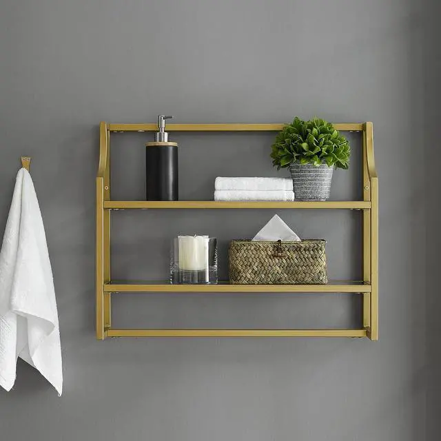 Alt view image 2 of 6 - Crosley Furniture Aimee Wall-Mount Storage Shelf