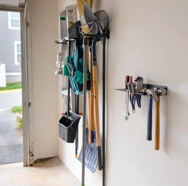 Alt view image 2 of 7 - StoreYourBoard Garage Hand Tool Organizer, Drill, Screw Driver and Wrench Sets, Hammer, Pliers, Wall Mount Storage Tool Tray, Heavy Duty Steel