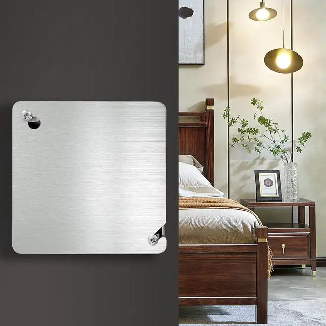 Alt view image 5 of 7 - 8 Pcs 4x4 Metal Electrical Box Cover Plate, Metal Junction Box Covers Plate, 4 Inch Square Flat Blank Electric Box Cover