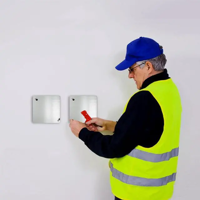 Alt view image 7 of 7 - 8 Pcs 4x4 Metal Electrical Box Cover Plate, Metal Junction Box Covers Plate, 4 Inch Square Flat Blank Electric Box Cover