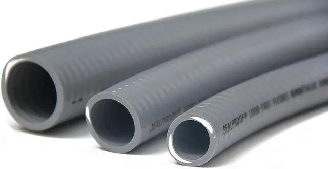 Alt view image 3 of 6 - Sealproof 1/2-Inch Flexible Non-Metallic Liquid-Tight Electrical Conduit Type B, UL Listed, 1/2" Dia, 100 Feet, Made in USA