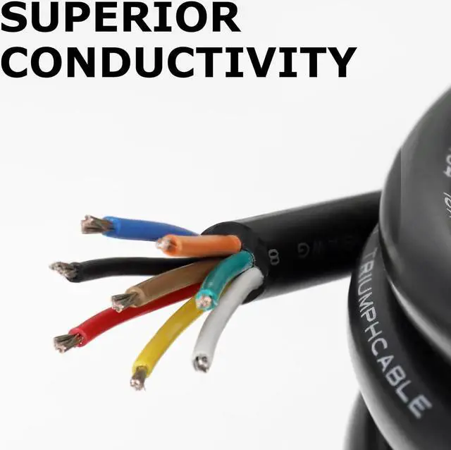 Alt view image 6 of 7 - 24 Gauge 8 Conductor Electrical Wire, 32.8FT 24AWG PVC Thermostat Wire, Low Voltage Landscape Wire, Flexible Cord for LED Lighting Strips Automotive Garden Bell Speaker
