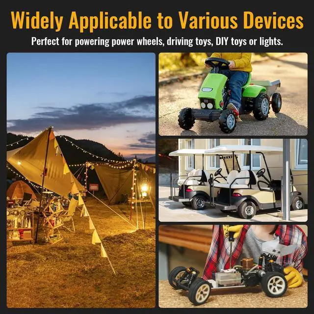 Alt view image 7 of 7 - 20V to 12V Step-Down Converter Compatible with Dewalt 20V Battery, DC 12V 20A 240W Voltage Reducer Regulator for Golf Cart RC Car LED Lights DIY Toys