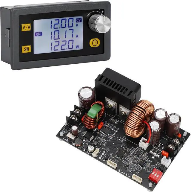 Alt view image 2 of 7 - DROK CNC DC Buck Converter with Meter, 6-70V to 0-60V 20A 1200W, DC 5V 9V 12V 24V 36V 48V 60V Fixed Output Voltage, Adjustable Power Supply Voltage Regulator Step Down Module