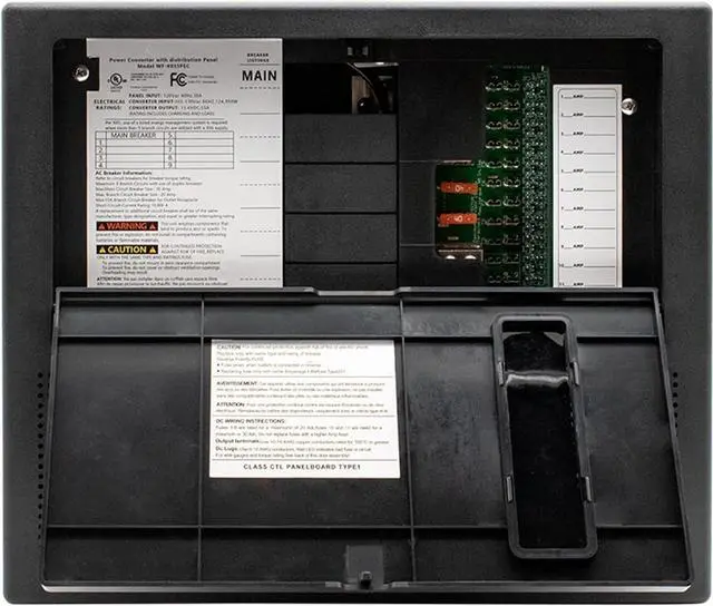 Alt view image 5 of 7 - WF-8955-AD-PEC Power Center, WF8955pec 8900 Power Converter Battery Chargers for rv,Camper, rv Lithium Converter Charger,ac/dc Distribution Panel 30 amp,Camper Power Converter 55 amp