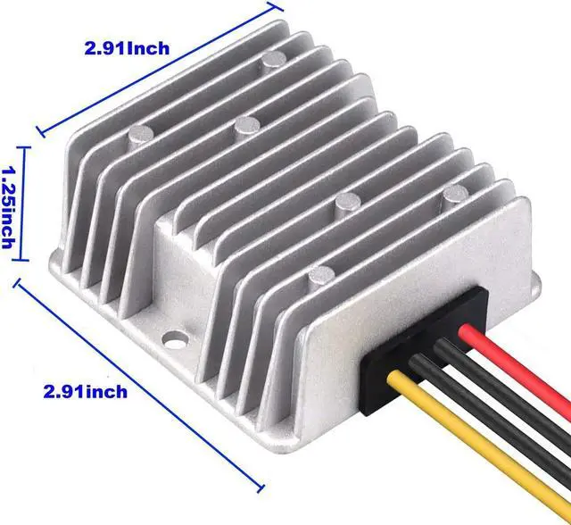 Alt view image 3 of 3 - DC Voltage Converter Regulator DC 12V(10V-16V) Step Up to 56V 3A 168W Waterproof Car Power Supply Electronic Boost Transformer for Golf Cart Club Car