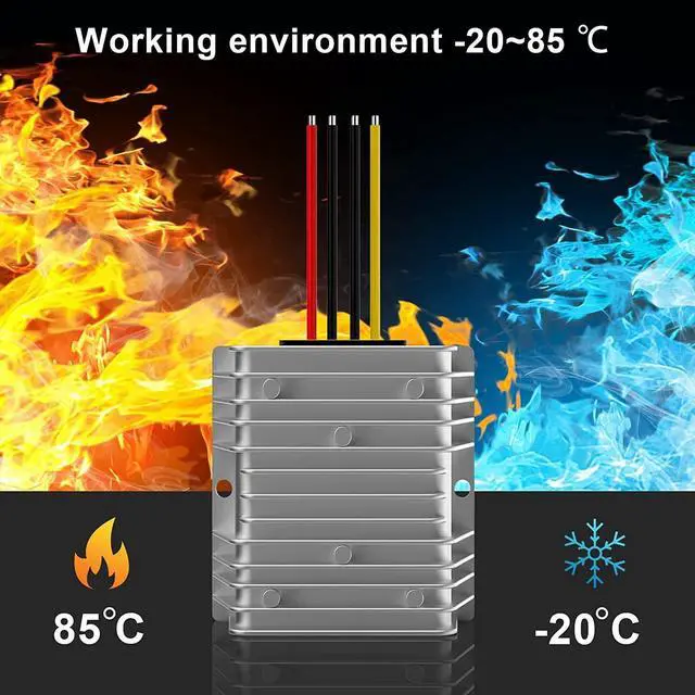 Alt view image 6 of 7 - DC-DC 36V 48V Buck to 24V 20A 480W Voltage Regulator Buck Converter Golf Cart Speed Reducer Power Converter Waterproof Module Transformer Automotive Truck Vehicle Marine Transformer
