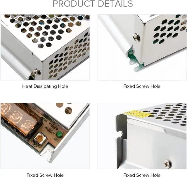 Alt view image 7 of 7 - BTF-LIGHTING AC100-240V to DC12V16.5A Max198W Switching Power Supply Device Transformer Adapter Converter for LED Strip Module,CCTV Camera,Security System,Radio,Cats