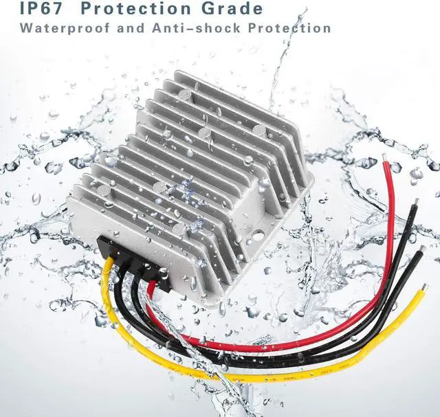 Alt view image 4 of 7 - 12V 240W DC-DC Converter Voltage Regulator, Step Down 24V to 12V 20A, Waterproof Module Power Supply for Golf Cart Accessories, Club Car Transformer