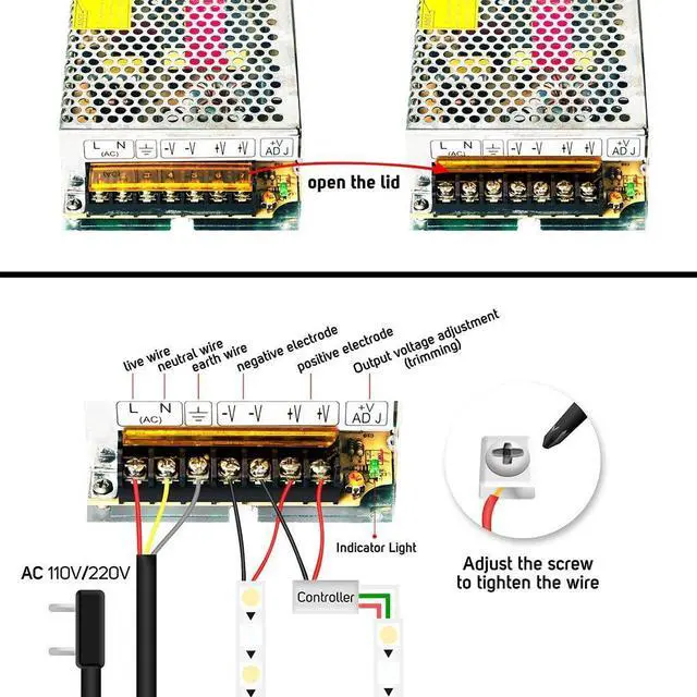 Alt view image 6 of 7 - BTF-LIGHTING AC100-240V to DC12V16.5A Max198W Switching Power Supply Device Transformer Adapter Converter for LED Strip Module,CCTV Camera,Security System,Radio,Cats