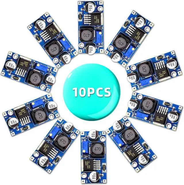 Alt view image 7 of 7 - 10 Pack LM2596 DC-DC Adjustable Buck Converter 3.0-40V to 1.5-35V Power Supply Step Down Voltage Regulator Module