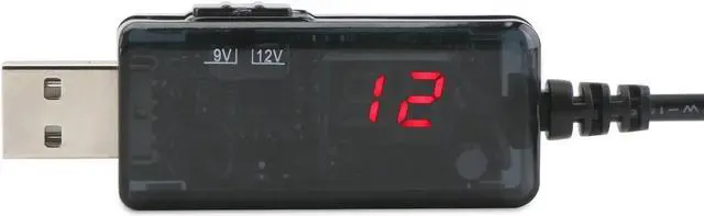 Alt view image 2 of 6 - DROK 5V to 12V Step Up Converter, USB to 9V Adapter 1A, Voltage Regulator 12V DC to DC Boost Converter with LED Display