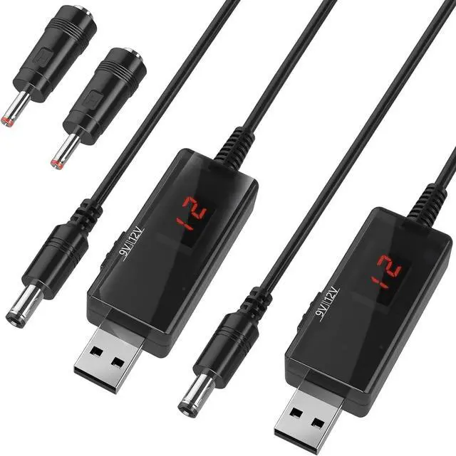 Main image of DROK 5V to 12V Step Up Converter, USB to 9V Adapter 1A, Voltage Regulator 12V DC to DC Boost Converter with LED Display