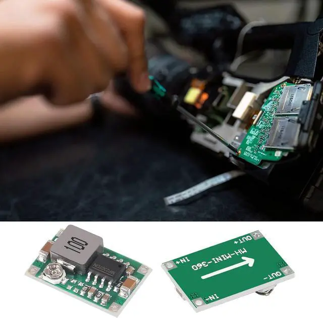 Alt view image 5 of 7 - 20pcs Mini 360 Buck Converter Mini 360 3A DC-DC Adjustable Voltage 4.75V-23V to 1V-17V Step Down Power Converter Mini360 Buck Module