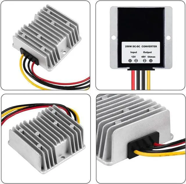 Alt view image 7 of 7 - DC 12V Step Up to 48V 6A Boost Converter 288W DC Voltage Regulator Power Converter Transformer for Golf Cart Club Car Solar System
