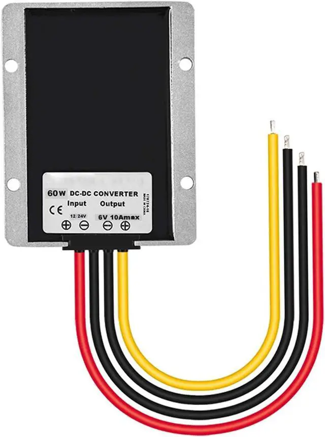 Alt view image 5 of 7 - DC/DC Voltage Reducer Converter 12V 24V Step Down to 6V 10A 60W, Power Supply Module Buck Transformer, Waterproof, for Golf Cart, Forklifts, Car